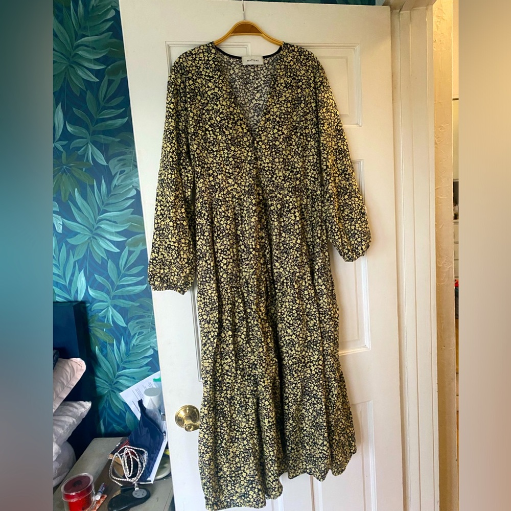 Matteau tiered button up dress